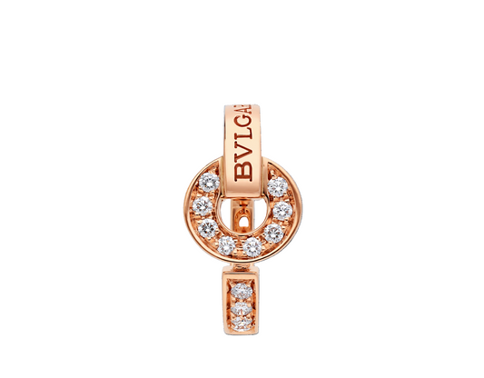 Rose Gold Diamond-Studded Coin Ring
