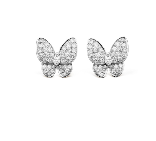 Diamond Butterfly Earrings