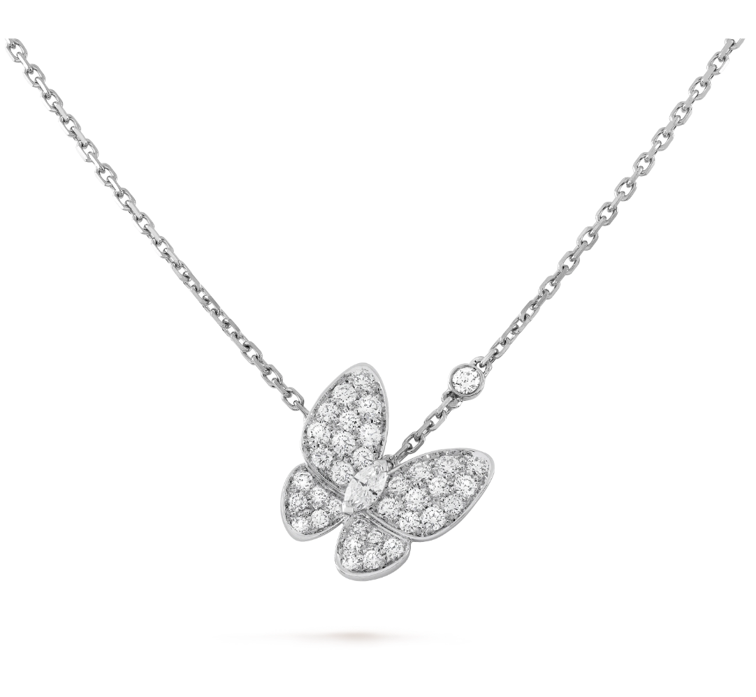 Diamond Butterfly Necklace