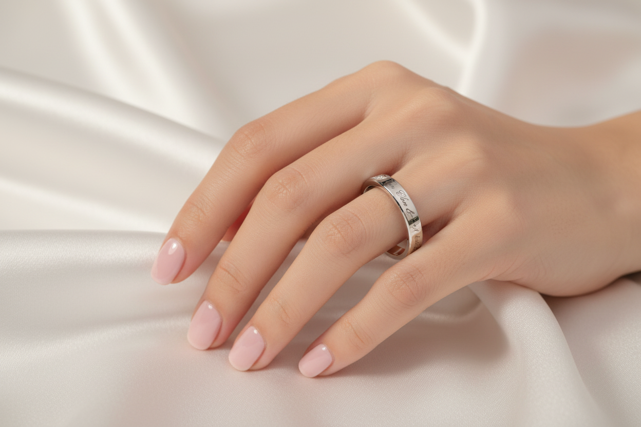 Minimalist Diamond-Accented Ring