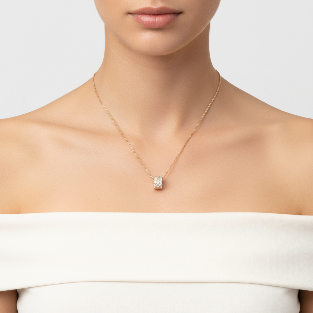 Bee Rhythm Diamond Necklace