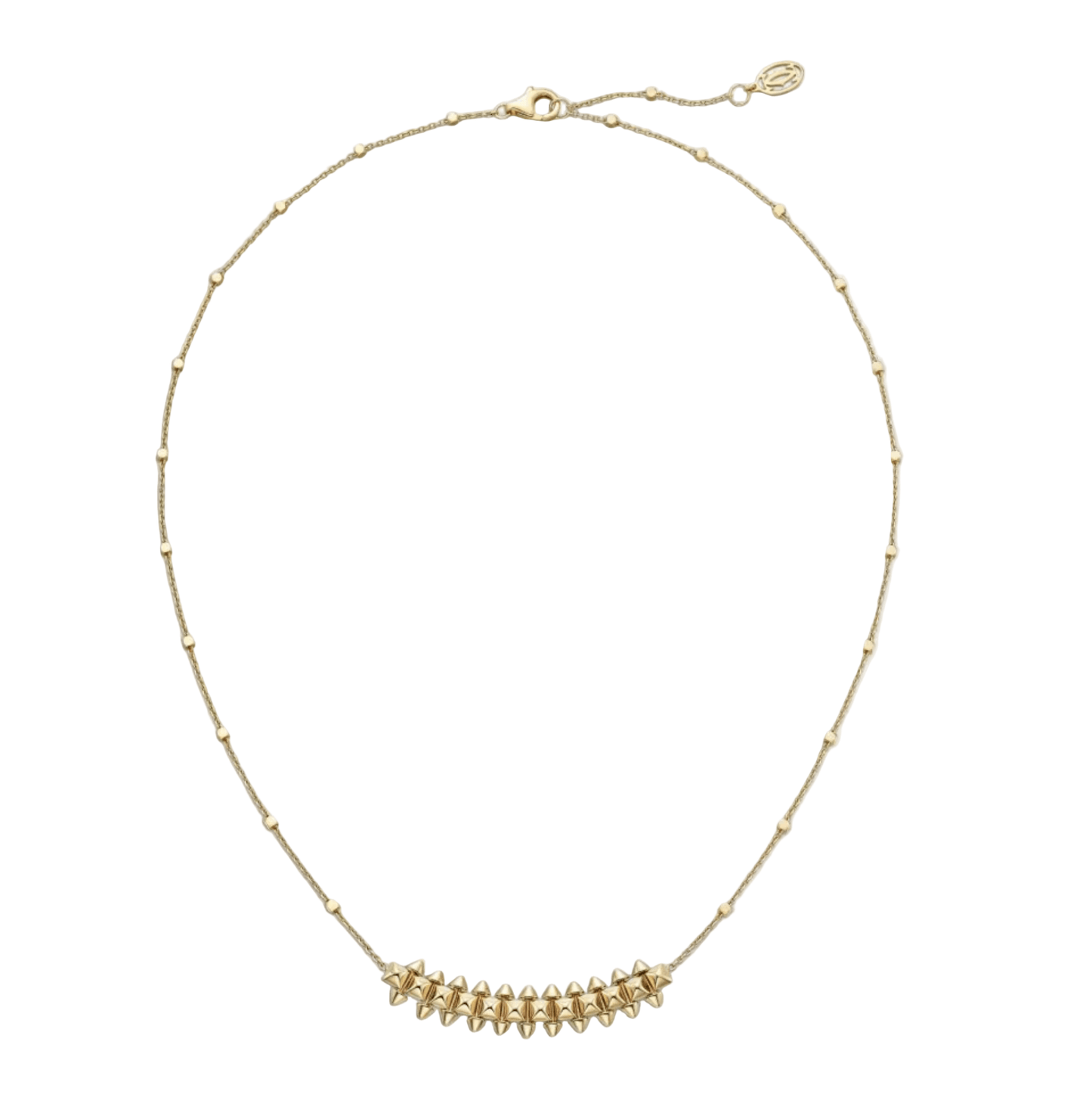 Spiked Arc Rivet Necklace