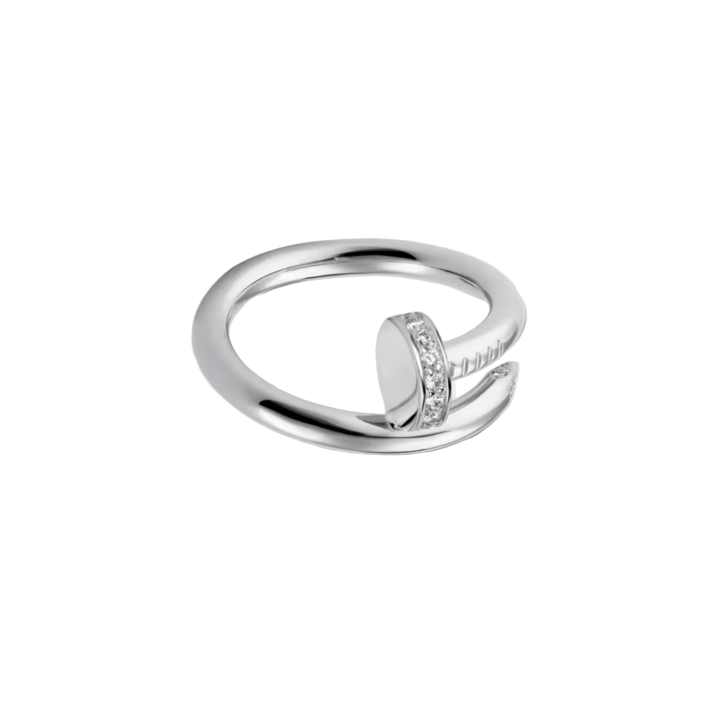 Tri-Color Stud Diamond Ring