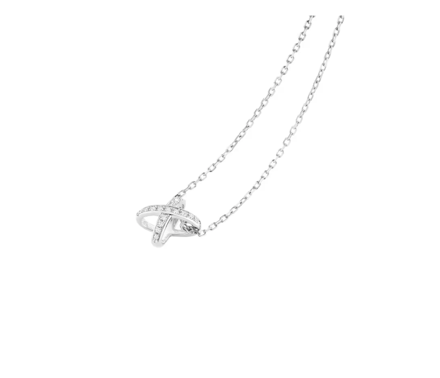 Cross-Shaped Diamond Necklace