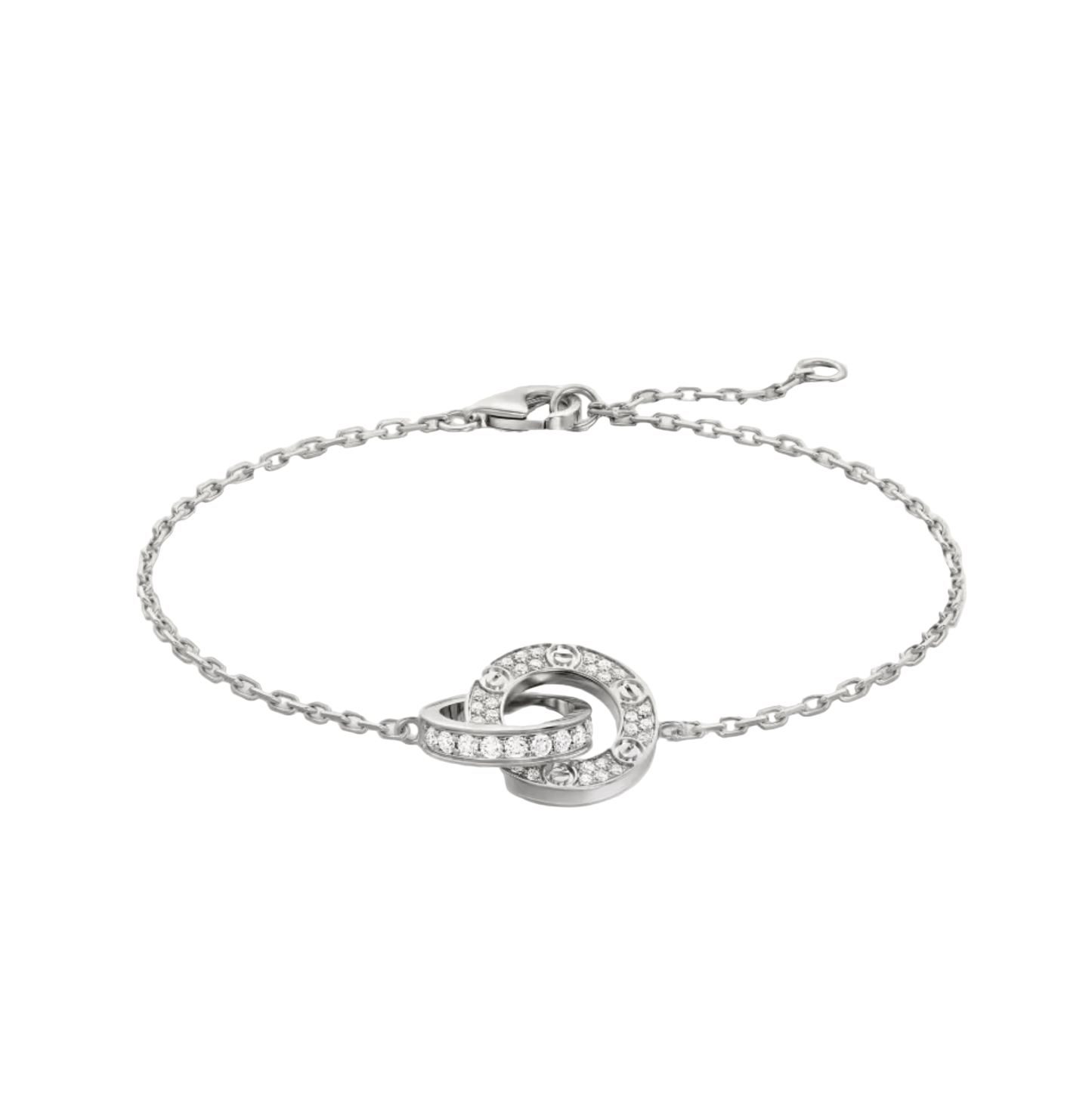 Double Ring Diamond Bracelet