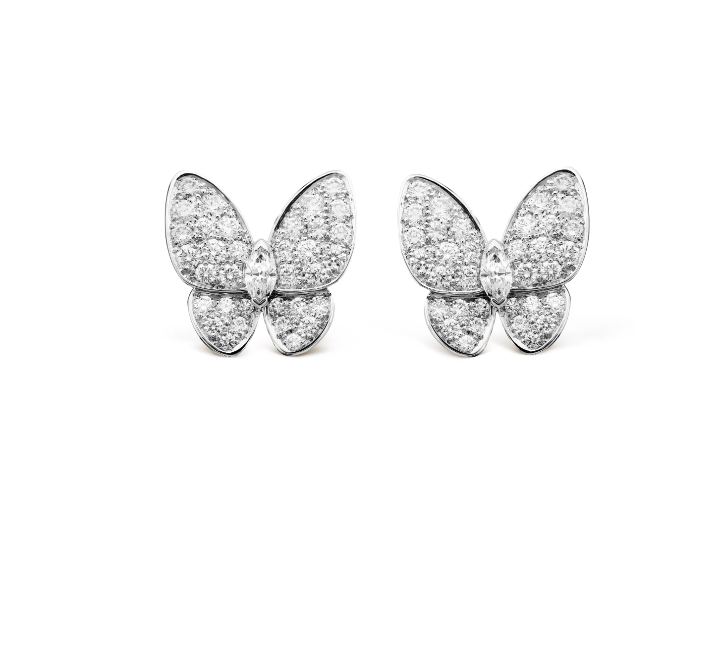 Diamond Butterfly Earrings