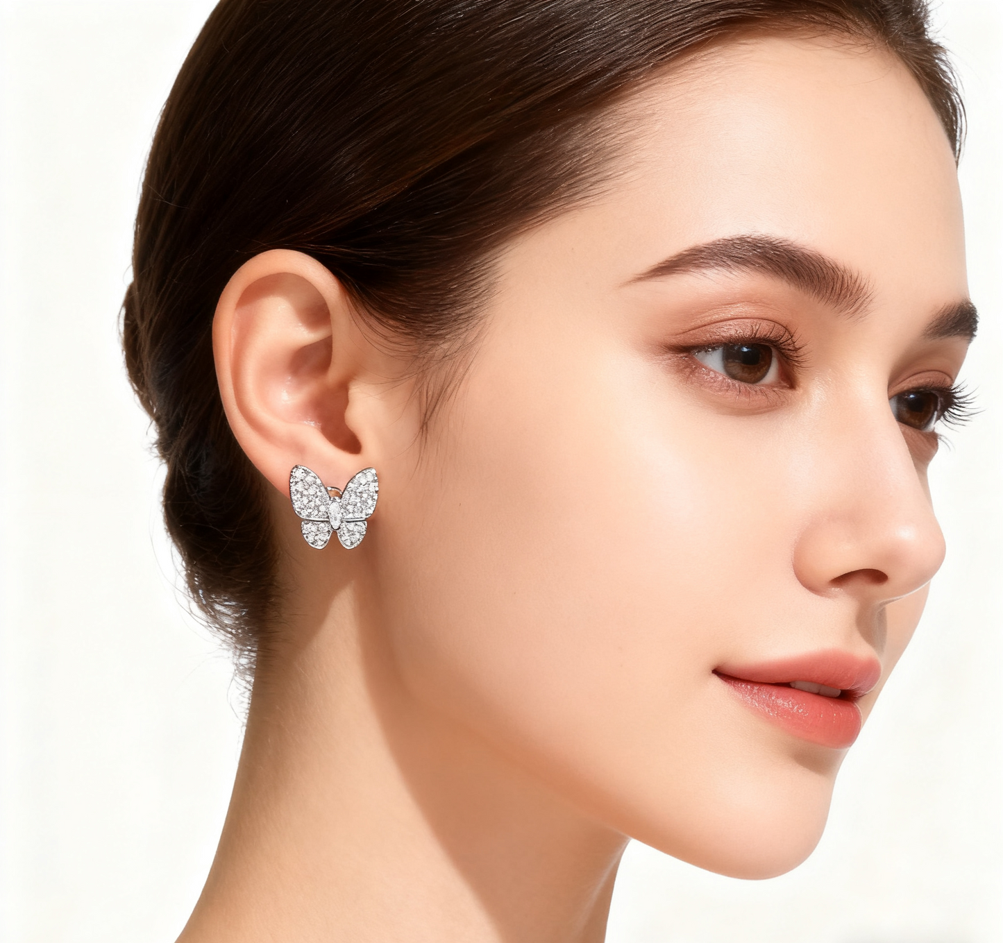 Diamond Butterfly Earrings