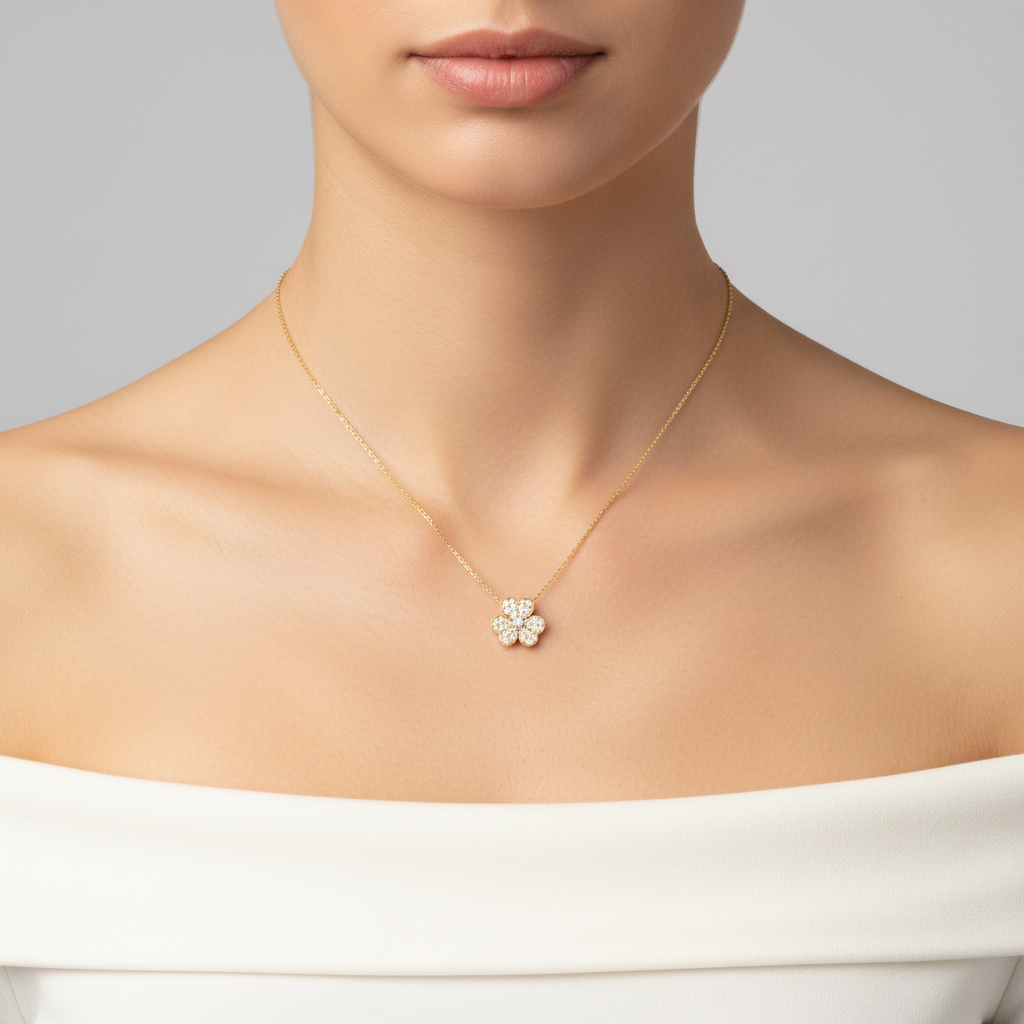 Clover Diamond Necklace